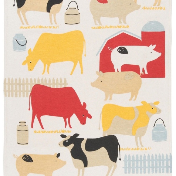 Now Designs Farm Tea Towels Flour Sacks Set 3 NWT - Picture 6 of 6